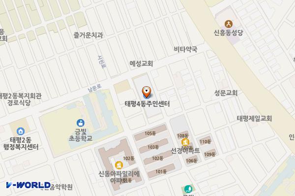 태평4동행정복지센터 위치 지도 — 경기도 성남시 수정구 남문로 134 (태평동)