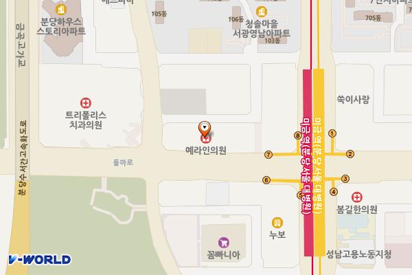 미금이코노샤르망 위치 지도 — 경기도 성남시 분당구 돌마로 47 (금곡동)