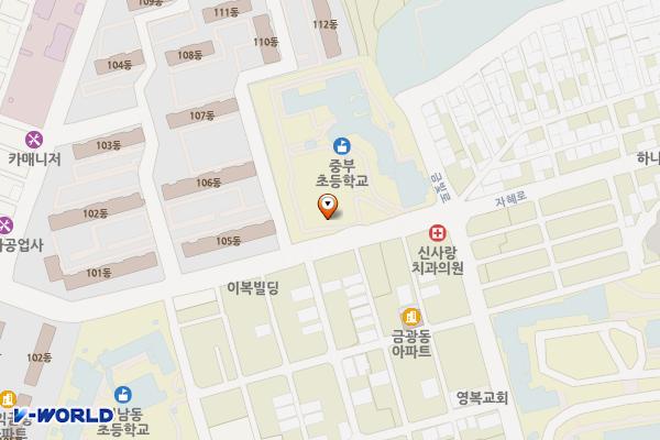 은행1공영주차장 위치 지도 — 경기도 성남시 중원구 자혜로 45, 은행1공영주차장 (은행동)