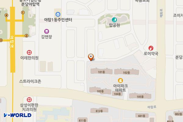 맛고을공영주차장 위치 지도 — 경기도 성남시 분당구 야탑로111번길 12-14, 야탑동경로당 (야탑동)