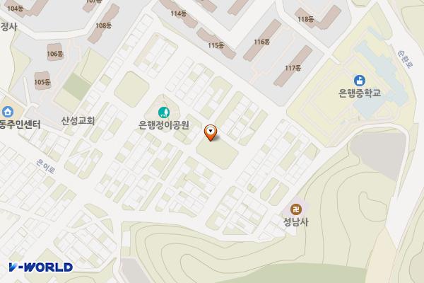 은행동제9공영주차장 위치 지도 — 경기도 성남시 중원구 은이로63번길 8 (은행동)