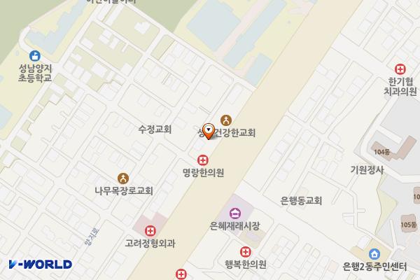 도영빌딩 위치 지도 — 경기도 성남시 수정구 산성대로 531 (양지동)