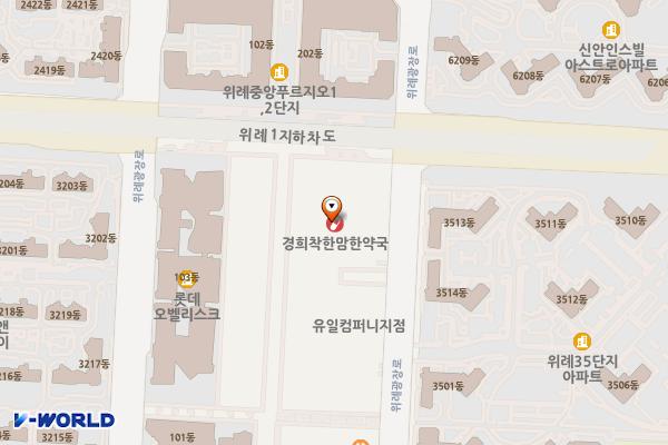 위례중앙타워 위치 지도 — 경기도 성남시 수정구 위례광장로 300 (창곡동)