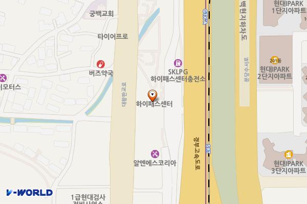 길사랑장학사업단㈜하이패스센터충전소 위치 지도 — 경기도 성남시 분당구 대왕판교로 294 (궁내동)