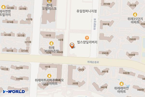 위례도서관 위치 지도 — 경기도 성남시 수정구 위례순환로 125 3,4층