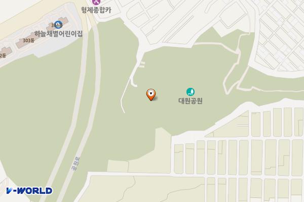 대원공원(중앙동제4공영주차장 옆) 위치 지도 — 경기도 성남시 중원구 중앙동 2169-3