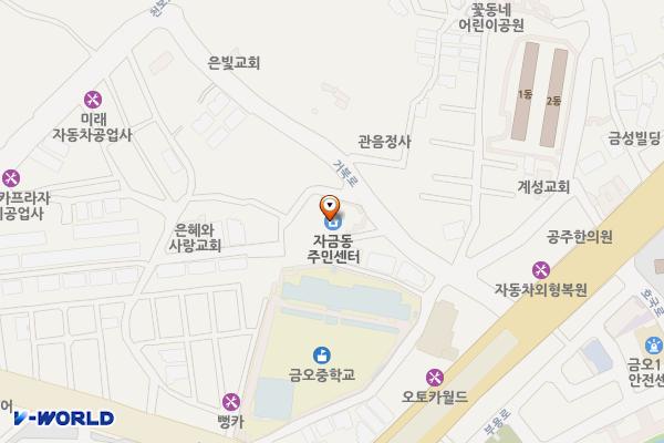자금동주민센터 1층 위치 지도 — 경기도 의정부시 거북로 13 (금오동, 자금동주민센터)