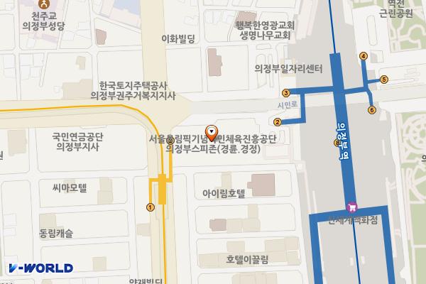 센트럴타워 위치 지도 — 경기도 의정부시 시민로 80 (의정부동, 센트럴타워)