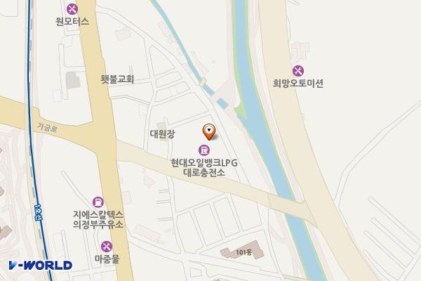 대로충전소 위치 지도 — 경기도 의정부시 가금로 75 (가능동)