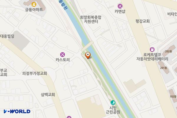 시민공원 위치 지도 — 경기도 의정부시 호국로1345번길 68 (의정부동)