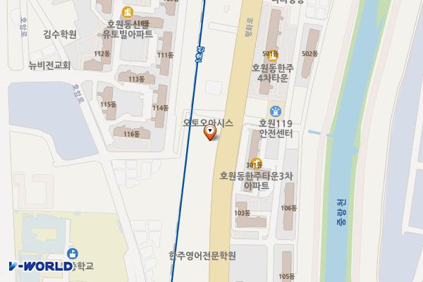 GS칼텍스 호원주유소 위치 지도 — 경기도 의정부시 평화로 317 (호원동)