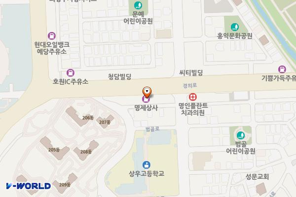 SK에너지㈜ 엔크린주유소 위치 지도 — 경기도 의정부시 경의로 20 (의정부동)