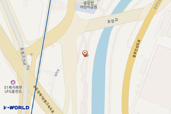 물빛해우소(호장교 서) 위치 지도 — 경기도 의정부시 평화로 104-24 (호원동)