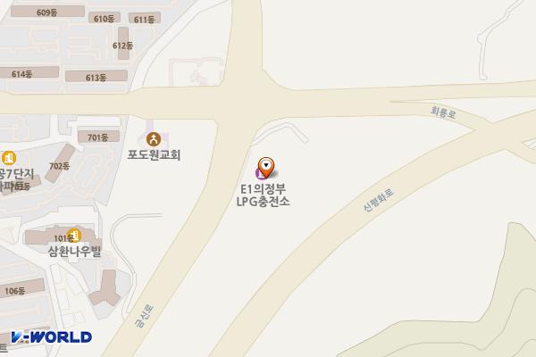의정부엘피지충전소 위치 지도 — 경기도 의정부시 금신로 54 (신곡동)
