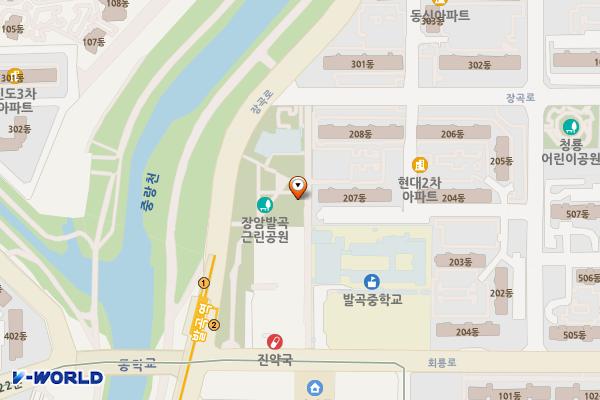 발곡도레미 공중화장실 위치 지도 — 경기도 의정부시 음악정원길 32, 발곡 도레미 공중화장실 (신곡동)