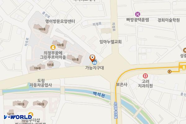 가능지구대 위치 지도 — 경기도 의정부시 호국로 1171 (가능동, 가능지구대)