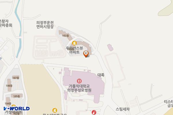 의정부면허시험장 본관 1층 여자화장실 위치 지도 — 경기도 의정부시 금오로109번길 55 (금오동, 의정부운전면허시험장)