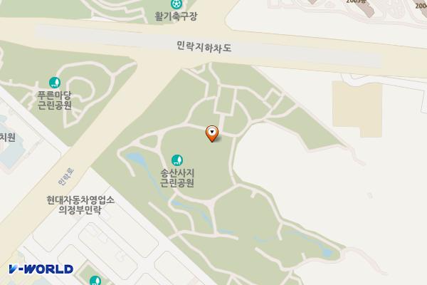 송산사지(한옥)화장실 위치 지도 — 경기도 의정부시 민락로 296 (민락동)