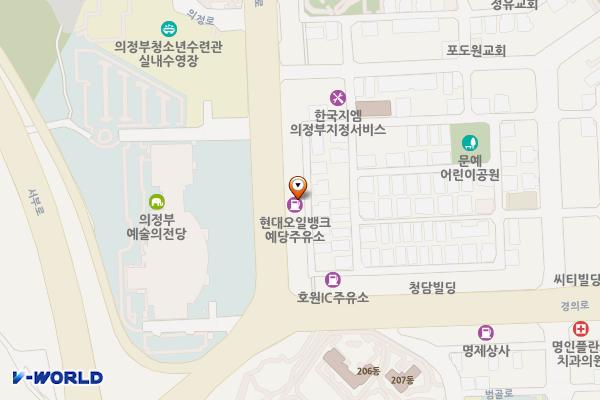 예당주유소 위치 지도 — 경기도 의정부시 의정로 10 (의정부동)
