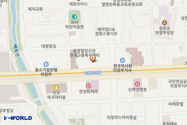 의정부2동우체국 위치 지도 — 경기도 의정부시 시민로 35 (의정부동, 의정부2동우체국)