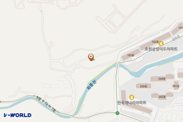 직동어울누리(미도아파트 뒤) 위치 지도 — 경기도 의정부시 전좌로 173 (호원동)