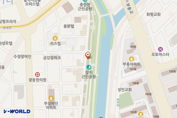 양지공원 위치 지도 — 경기도 의정부시 호국로1346번길 41 (의정부동)