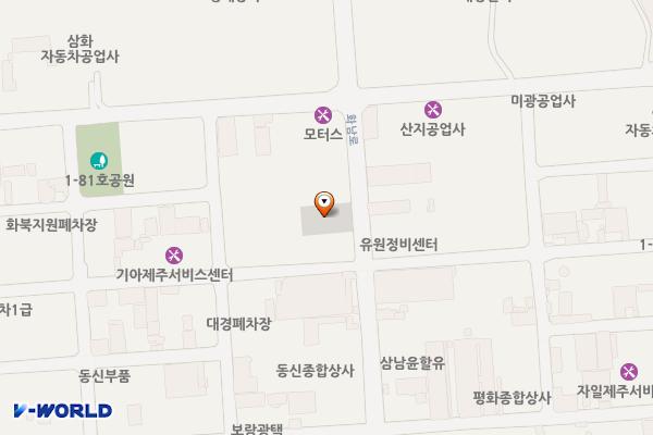 화북일동 위치 지도 — 제주특별자치도 제주시 화북일동 2130-6