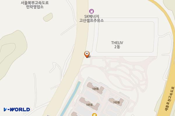 배꽃근린공원 위치 지도 — 경기도 의정부시 배꽃길 4 (고산동)