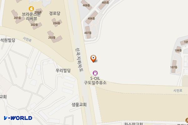 구도일주유소 위치 지도 — 경기도 의정부시 시민로 213 (신곡동)