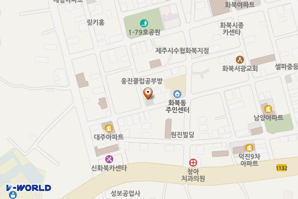 화북일동 1976-11 위치 지도 — 제주특별자치도 제주시 화북일동 1976-11
