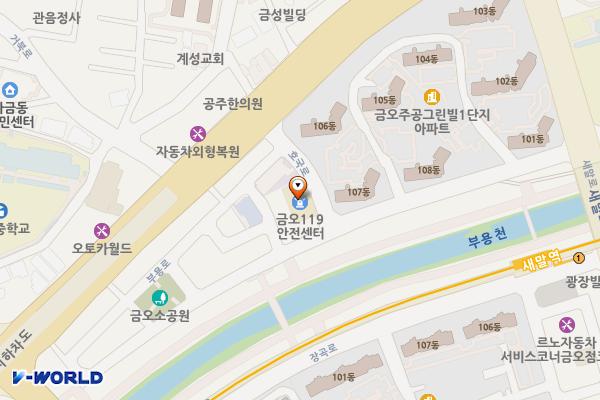 금오119안전센터 위치 지도 — 경기도 의정부시 호국로 1434-14 (금오동, 파발119안전센터)