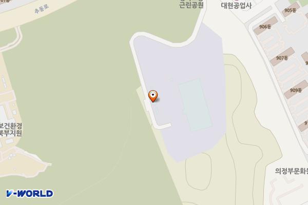 송산배수지테니스장 위치 지도 — 경기도 의정부시 부용로214번길 51 (신곡동)