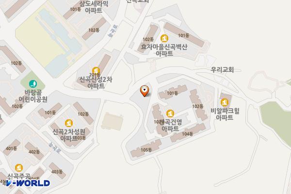 추동배드민턴장 화장실 위치 지도 — 경기도 의정부시 능곡로26번길 28-40, 추동배드민턴장 (신곡동)