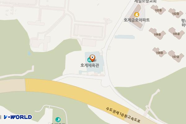 호계체육관 위치 지도 — 경기도 안양시 동안구 귀인로80번길 52, 호계체육관 (호계동)