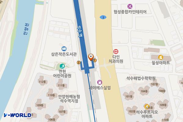 석수역(1호선) 공중화장실 위치 지도 — 경기도 안양시 만안구 경수대로 1431