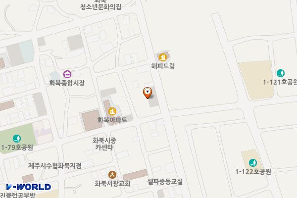 화북일동 1944-9, 1944-13 위치 지도 — 제주특별자치도 제주시 화북일동 1944-9