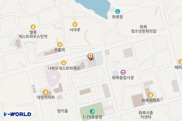 화북일동 1933-8 위치 지도 — 제주특별자치도 제주시 화북일동 1933-8