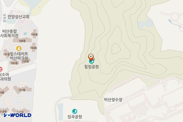 임곡공원 공중화장실 위치 지도 — 경기도 안양시 동안구 비산동 산 167