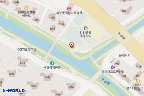 쌍개울 공중화장실 위치 지도 — 경기도 안양시 동안구 경수대로883번길 13