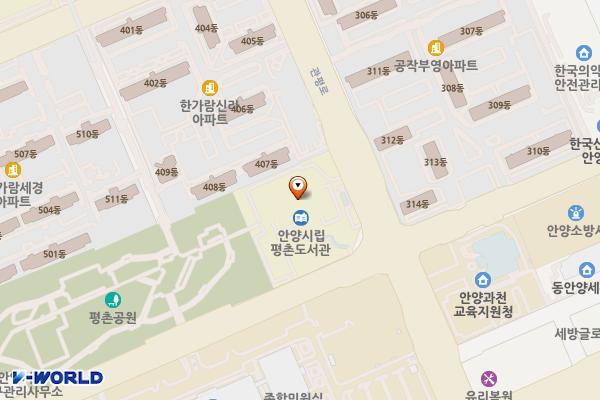 평촌도서관 화장실 위치 지도 — 경기도 안양시 동안구 관평로 213 (관양동, 안양시립평촌도서관)