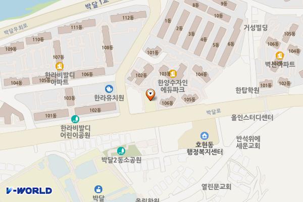 박달도서관 화장실 위치 지도 — 경기도 안양시 만안구 박달로 459 (박달동, 안양시립박달도서관)