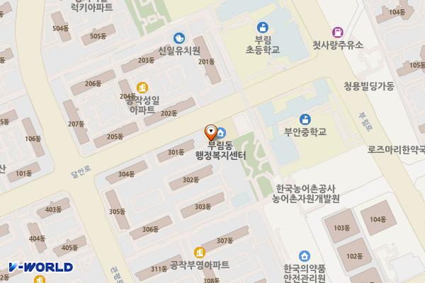 부림동 행정복지센터 화장실 위치 지도 — 경기도 안양시 동안구 달안로 154
