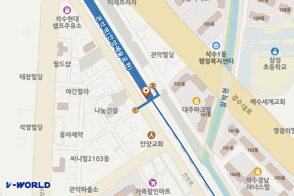 관악역(1호선) 공중화장실 위치 지도 — 경기도 안양시 만안구 경수대로1273번길 46