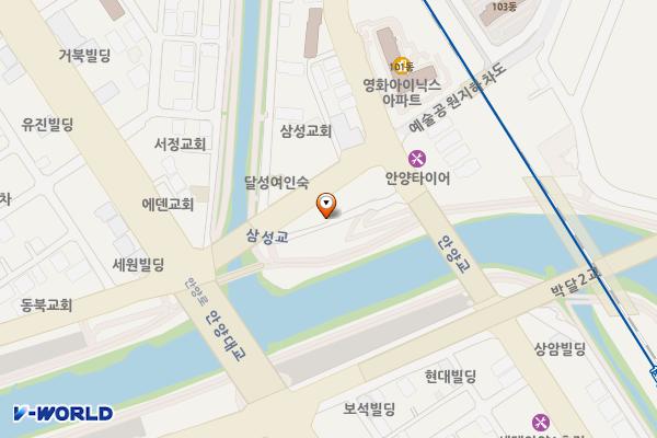 안양대교 옆 공중화장실 위치 지도 — 경기도 안양시 만안구 안양동 864-4
