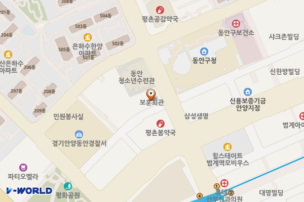 동안평생교육센터 화장실 위치 지도 — 경기도 안양시 동안구 동안로 149