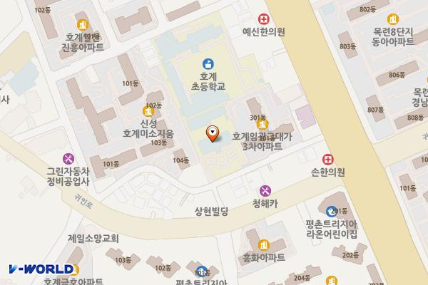 호계도서관 화장실 위치 지도 — 경기도 안양시 동안구 경수대로685번길 26 (호계동, 안양시립호계도서관)