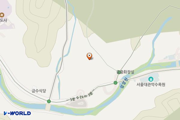 예술공원 수목원 입구 공중화장실 위치 지도 — 경기도 안양시 만안구 석수동 산20-2