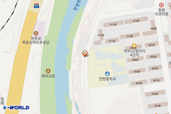 연현마을 공중화장실 위치 지도 — 경기도 안양시 석수동 461-2