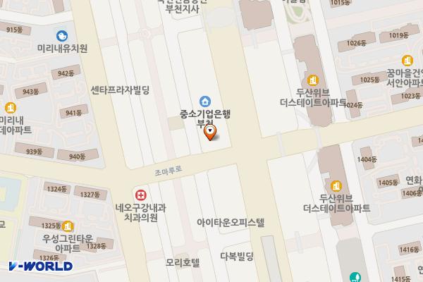 CDS빌딩 위치 지도 — 경기도 부천시 원미구 신흥로 161(중동)