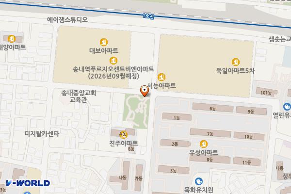 솔안말어린이공원 위치 지도 — 경기도 부천시 소사구 경인로29번길 45(송내동)